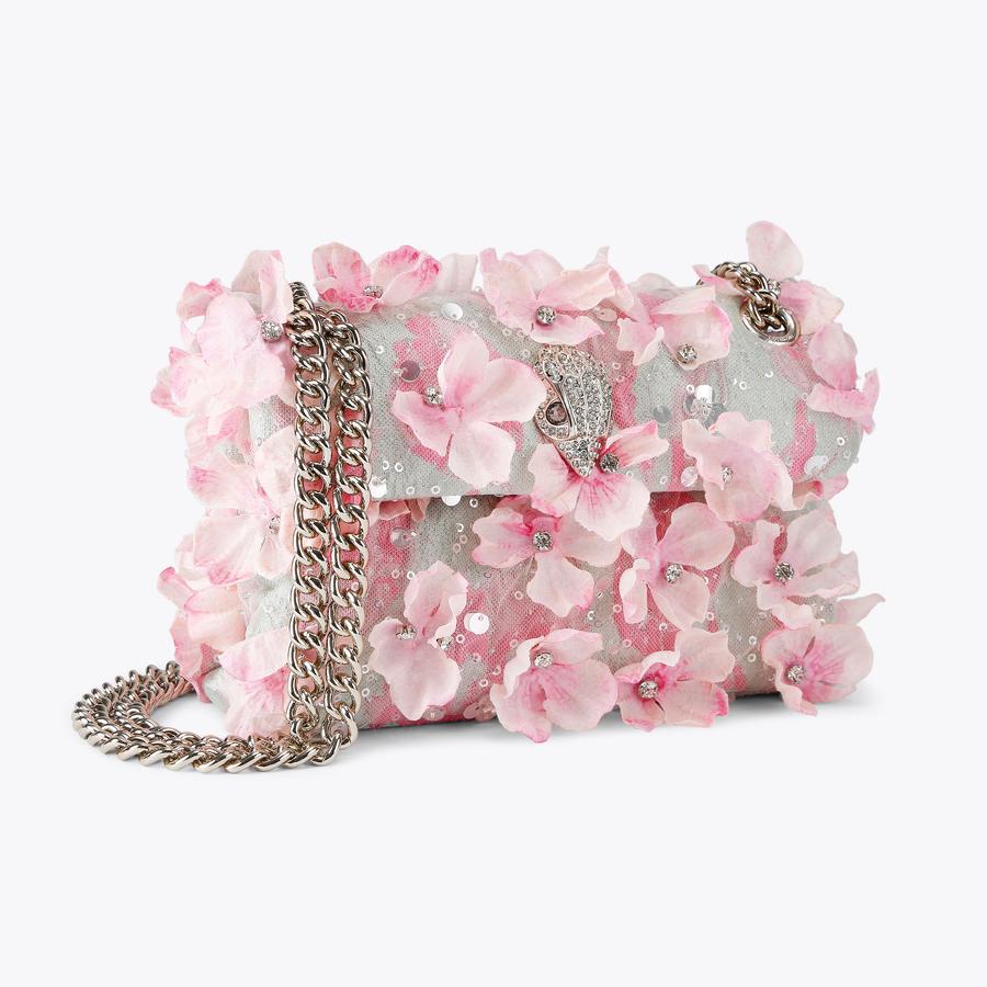 MINI KENSINGTON FLOWERS 3D Flower Pink Cross Body Bag by Kurt