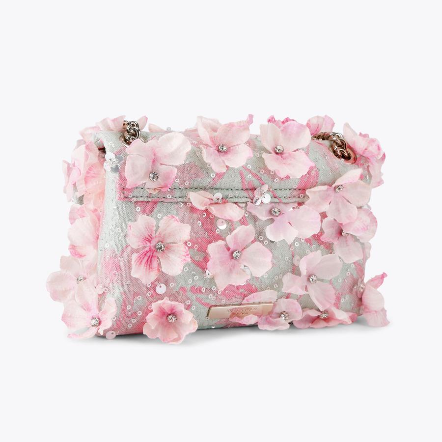 MINI KENSINGTON FLOWERS 3D Flower Pink Cross Body Bag by Kurt