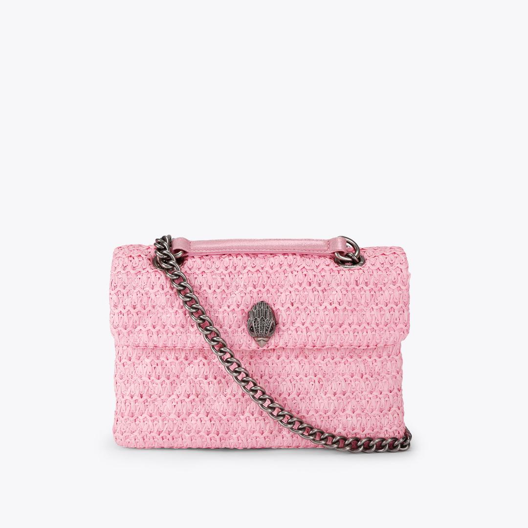 Raffia Kensington BAG Pink Raffia Kensington Bag By Kurt Geiger London · Kurt Geiger London