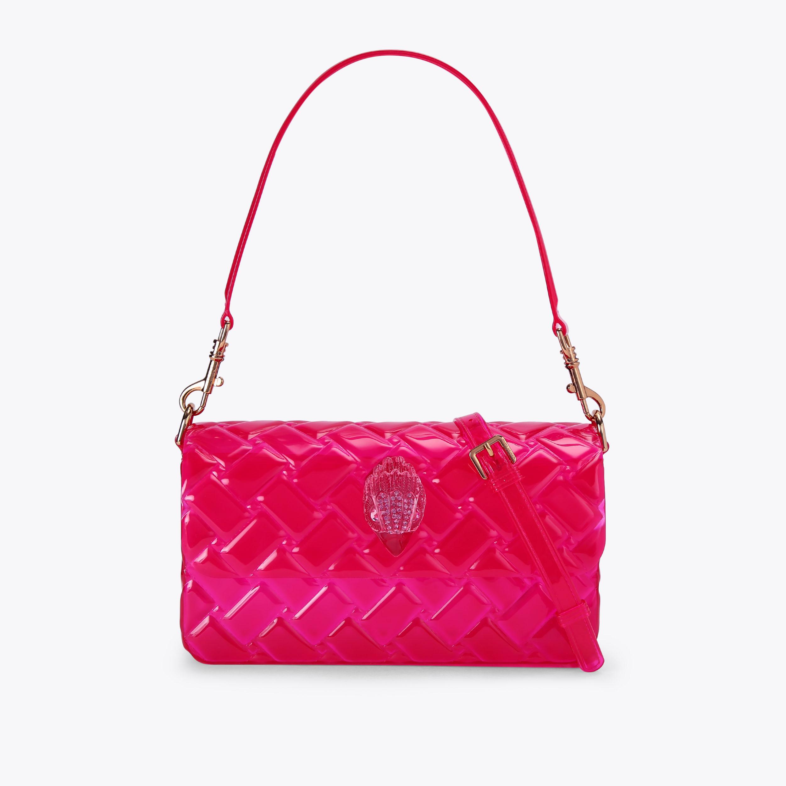 JEWEL FRINGE SANDAL Fuchsia Fringe High Heel by KURT GEIGER LONDON