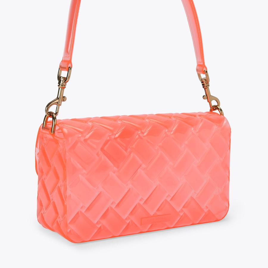 バッグ TENDER PERSON 20SS CORAL SHOULDER BAG Full grain coral/pink leather women mini shoulder bag CAMELIA