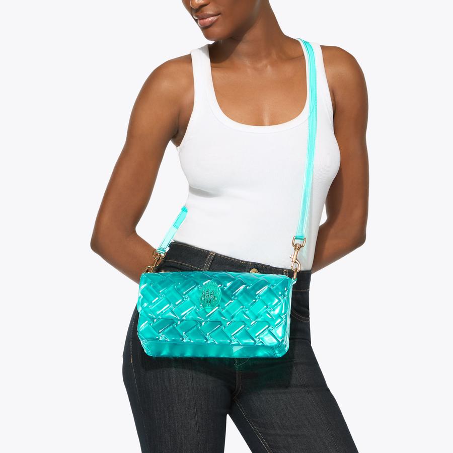 JELLY KENSINGTON SH DR Shoulder Jelly Turquoise Bag by Kurt Geiger