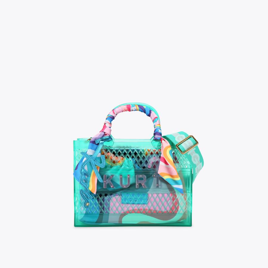 JELLY SM TOTE BAG Turquoise Tote Bag by Kurt Geiger London