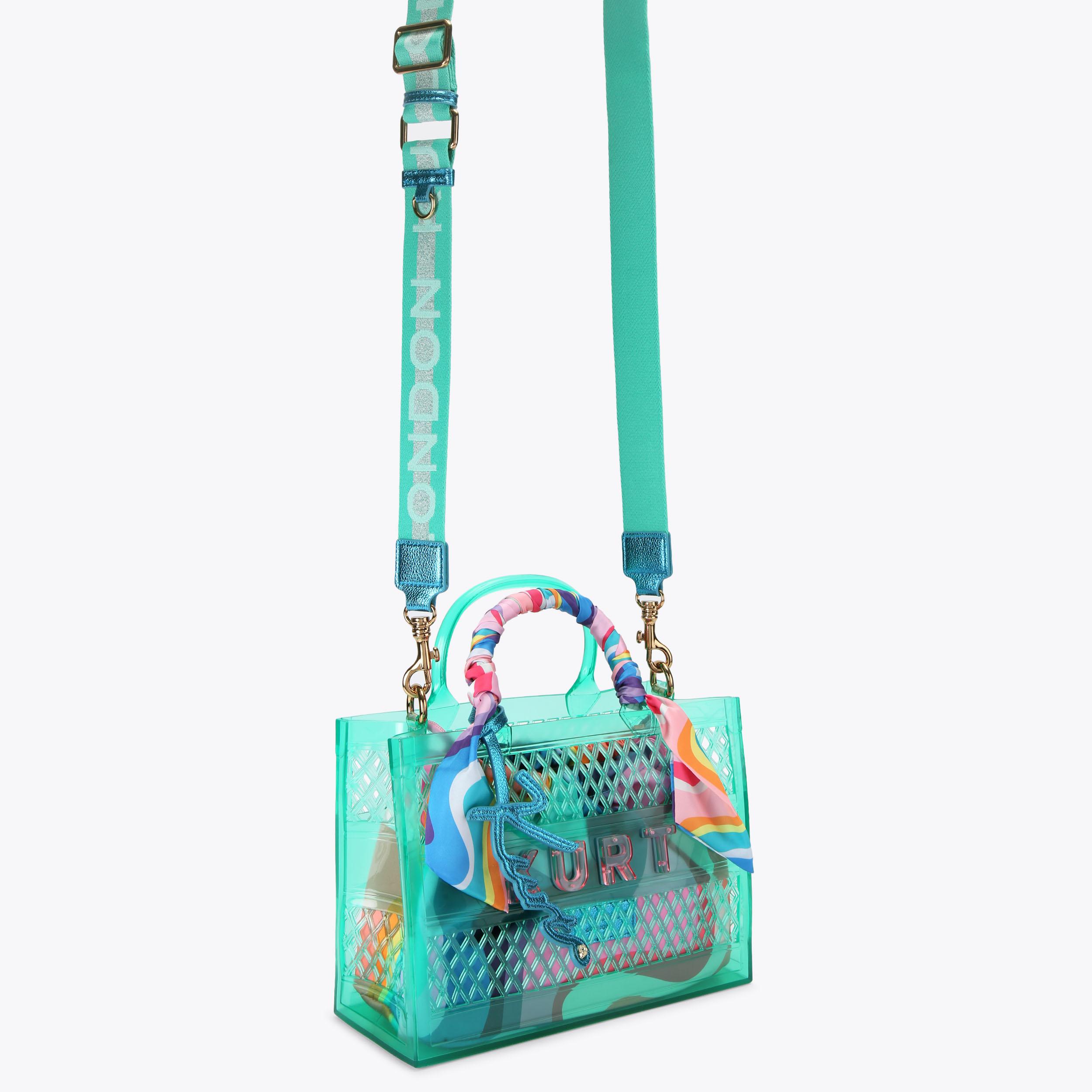 JELLY SM TOTE BAG Turquoise Tote Bag by Kurt Geiger London