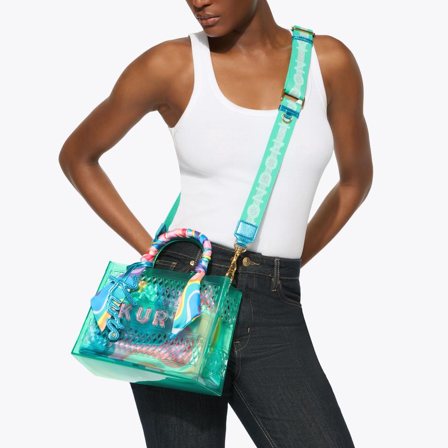 JELLY SM TOTE BAG Turquoise Tote Bag by Kurt Geiger London