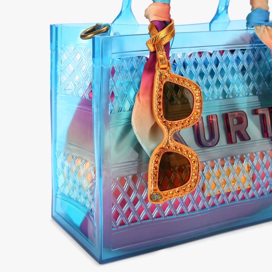JELLY SM TOTE BAG Blue Tote Bag by Kurt Geiger London