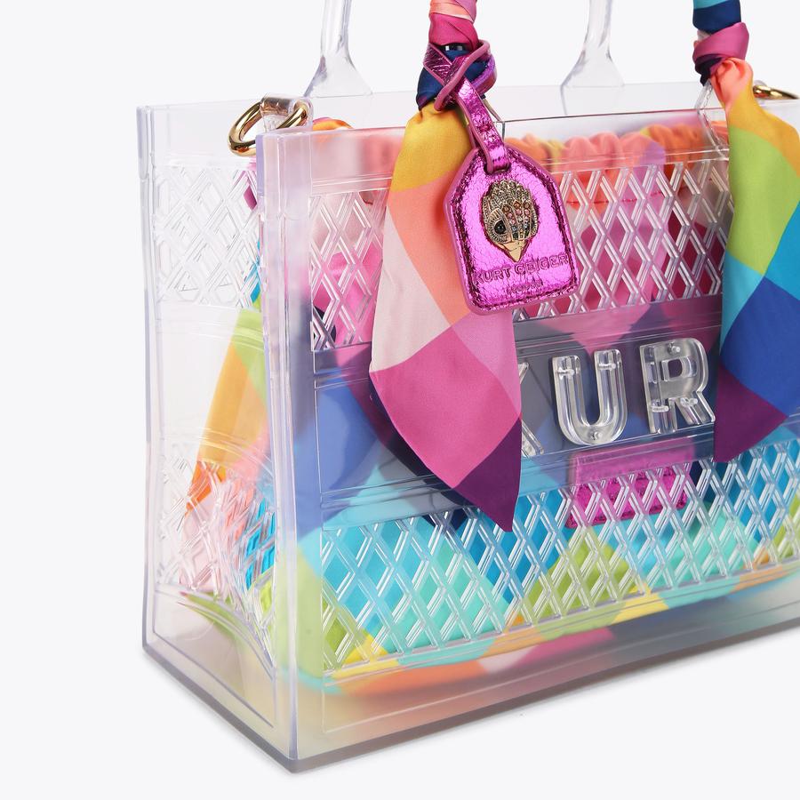 JELLY SM TOTE BAG Vinyl Tote Bag by Kurt Geiger London
