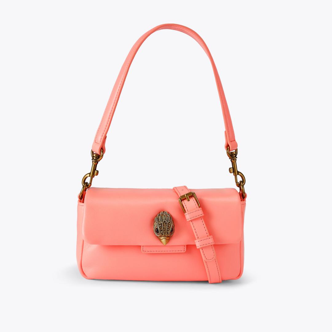 LEATHER MINI OXFORD Pink Shoulder Bag Leather by Kurt Geiger London — Kurt Geiger London