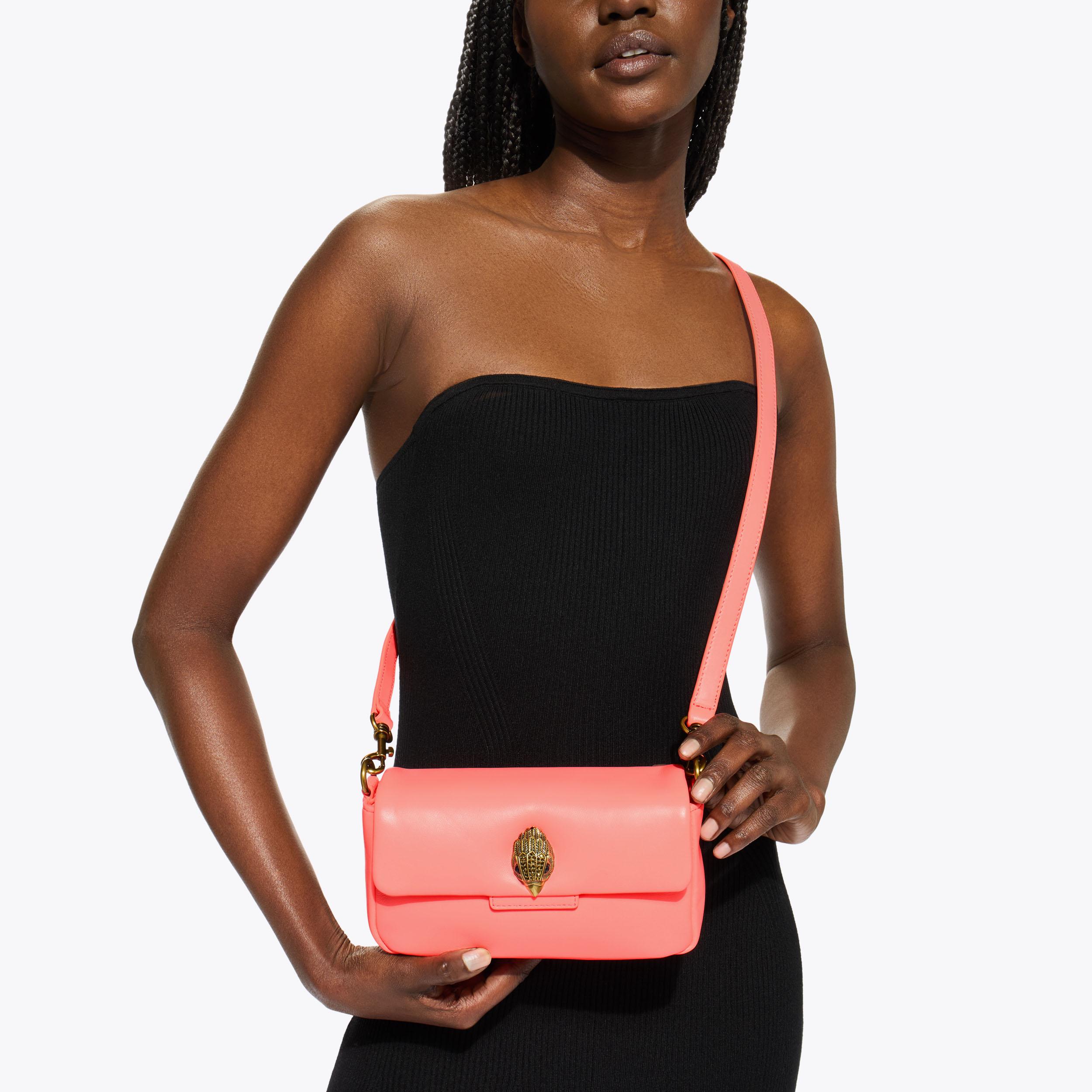 LEATHER MINI OXFORD Pink Shoulder Bag Leather by Kurt Geiger London