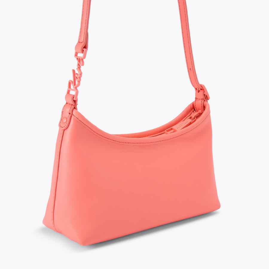 KURT MINI SHOULDER BAG Salmon Bright Pink Shoulder Bag by Kurt
