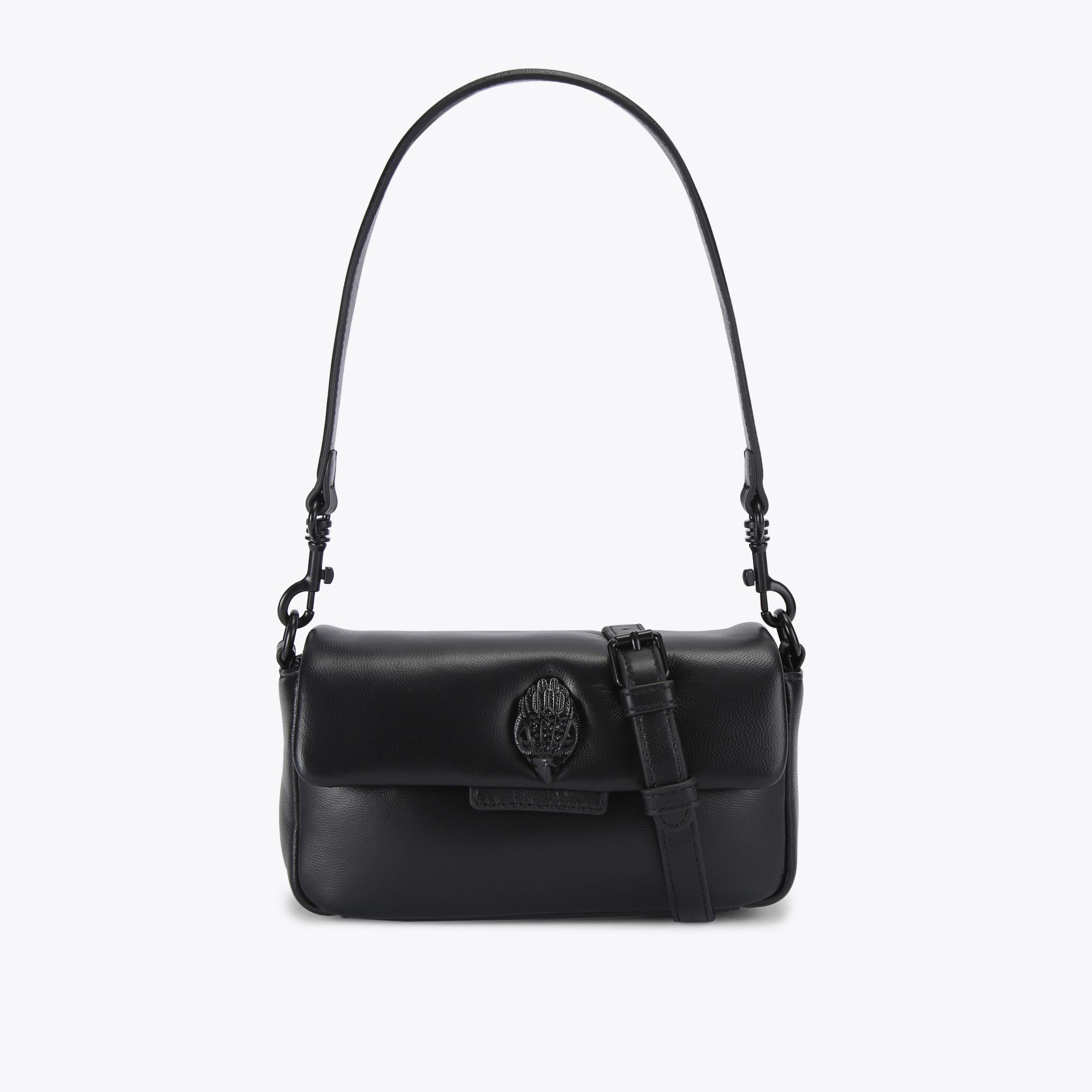 LEATHER MINI OXFORD Tan Leather Shoulder Bag by Kurt Geiger London