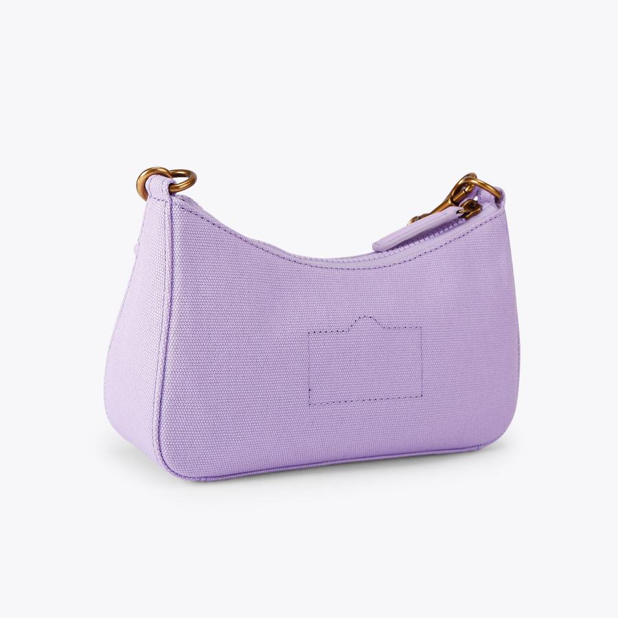 KURT SM HOBO XBODY Lilac Canvas Cross Body Bag by Kurt Geiger London