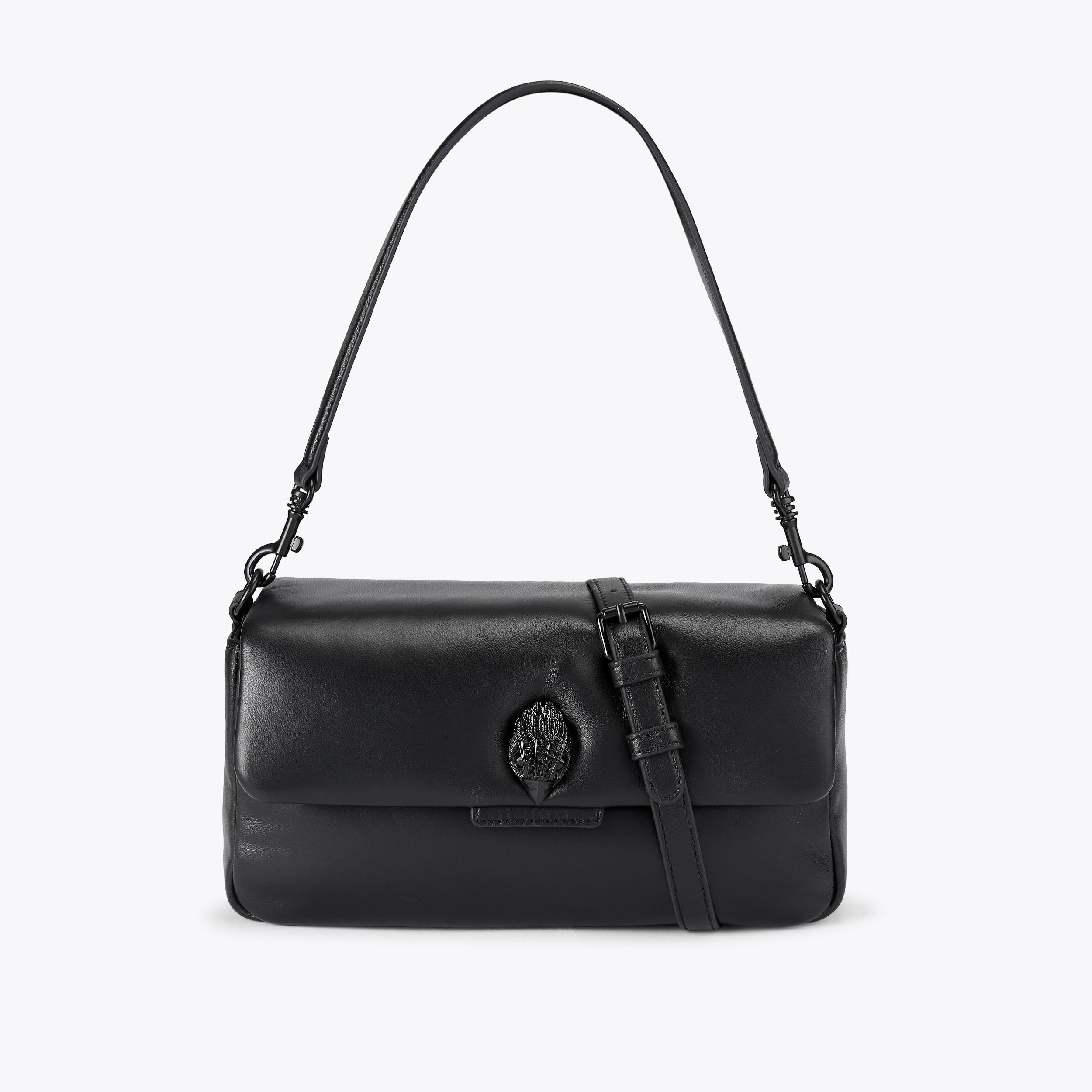 LEATHER OXFORD BAG DR Black Leather Cross Body Bag by Kurt Geiger
