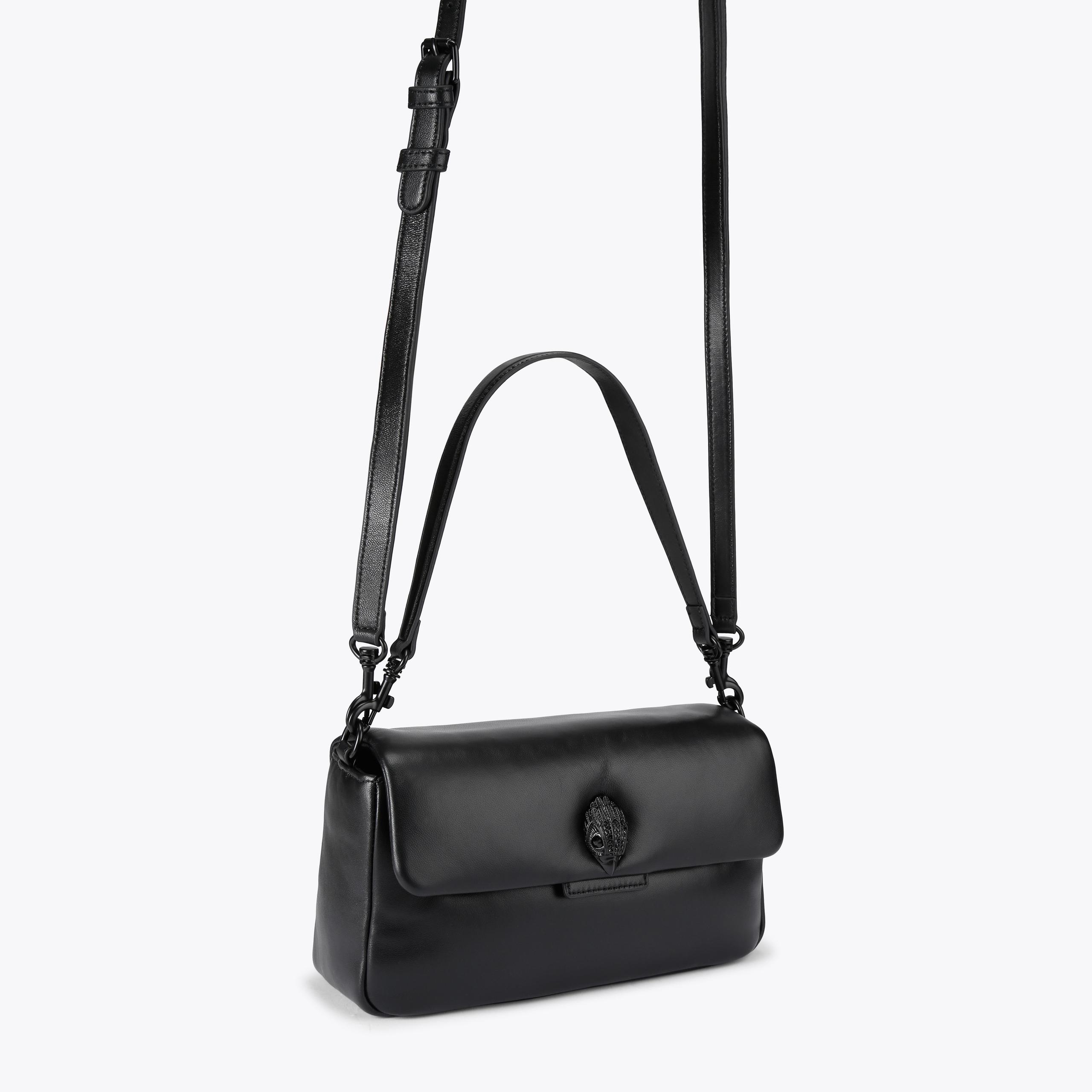 LEATHER OXFORD BAG DR Black Leather Cross Body Bag by Kurt Geiger