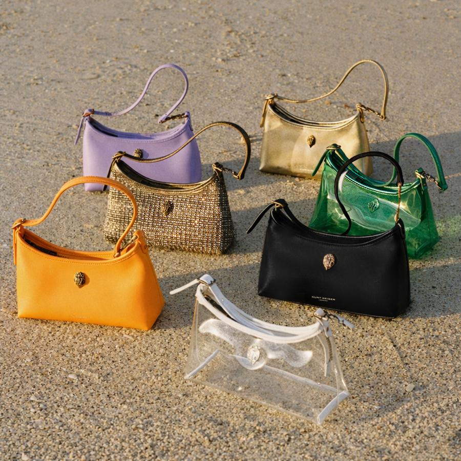 VINYL KURT MINI SHOULDER Mini Shoulder Bag by Kurt Geiger London