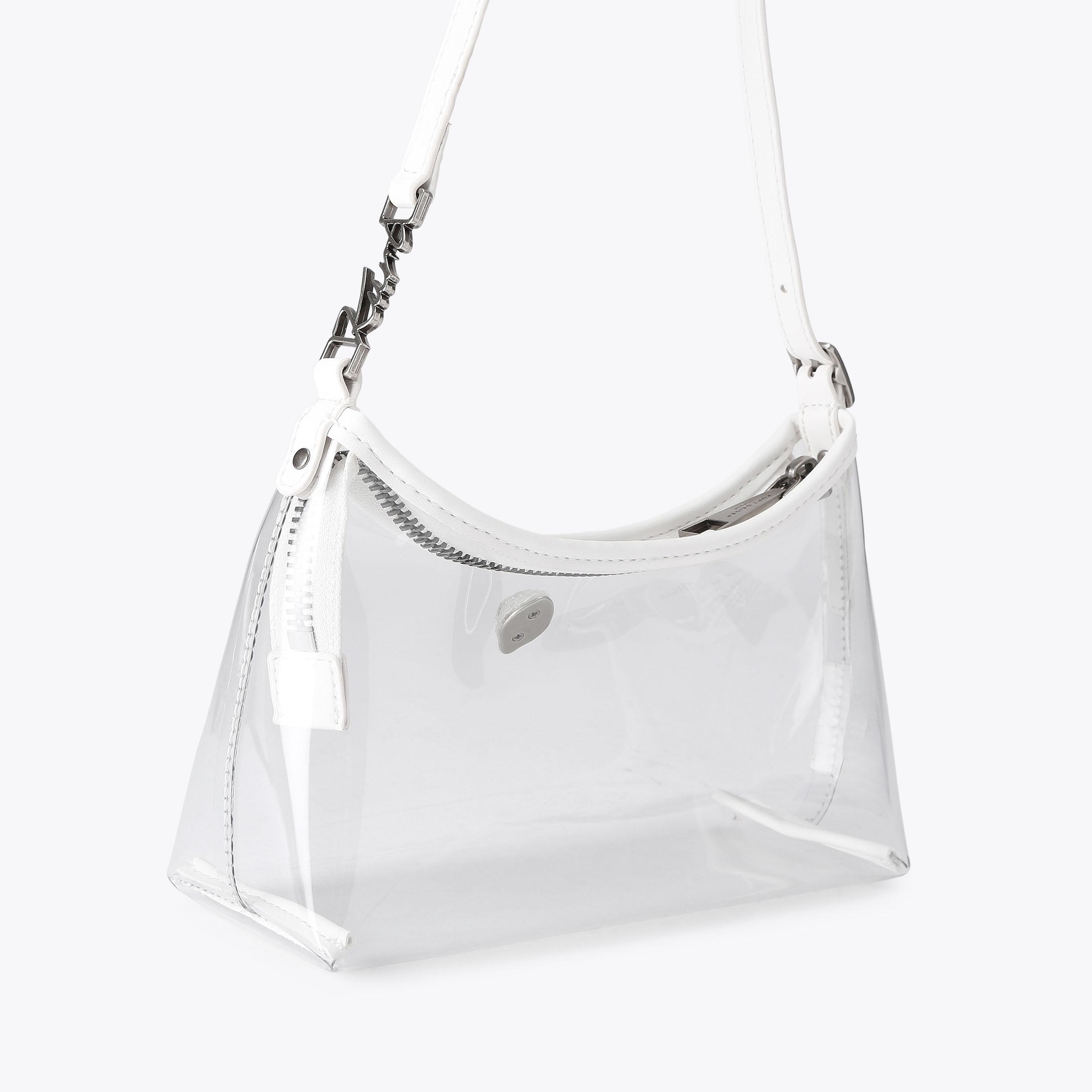 VINYL KURT MINI SHOULDER White Transparent Shoulder Bag by Kurt