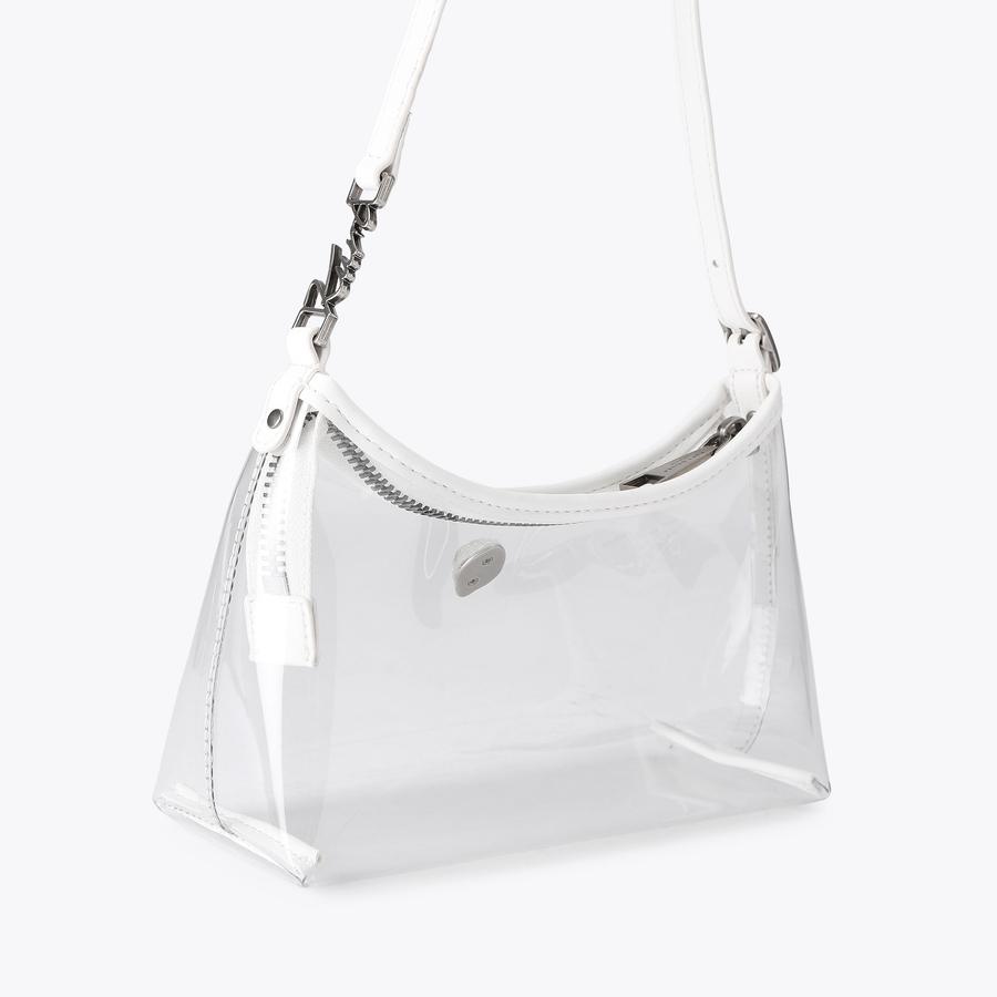 SCRE:EN ＜MINI SHOULDER BAG＞　white Kurt Geiger London Mini Kensington Leather Convertible Shoulder