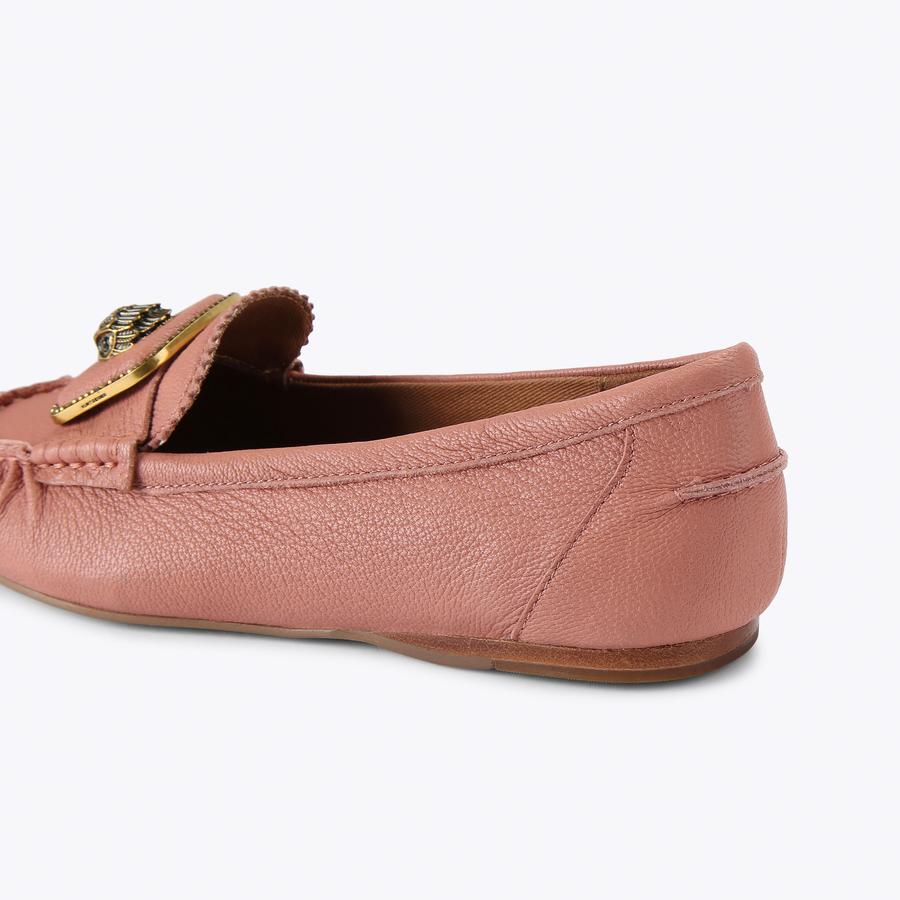 PIMLICO MOCCASIN Pale Pink Slip On Shoe by Kurt Geiger London