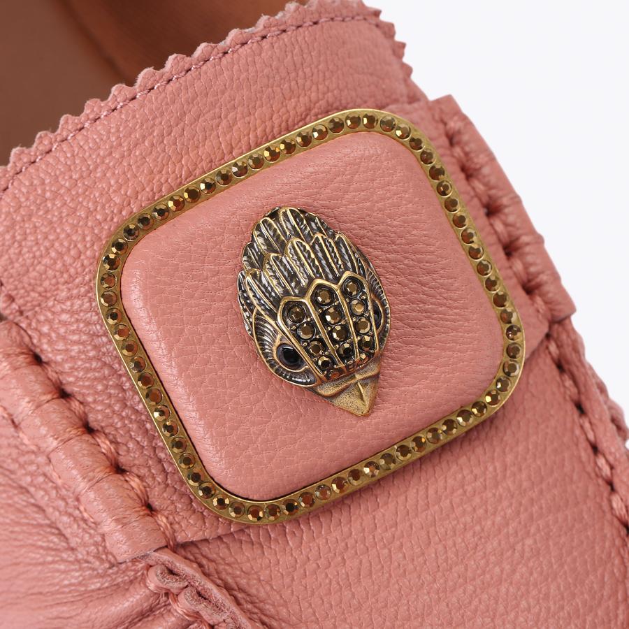 PIMLICO MOCCASIN Pale Pink Slip On Shoe by Kurt Geiger London