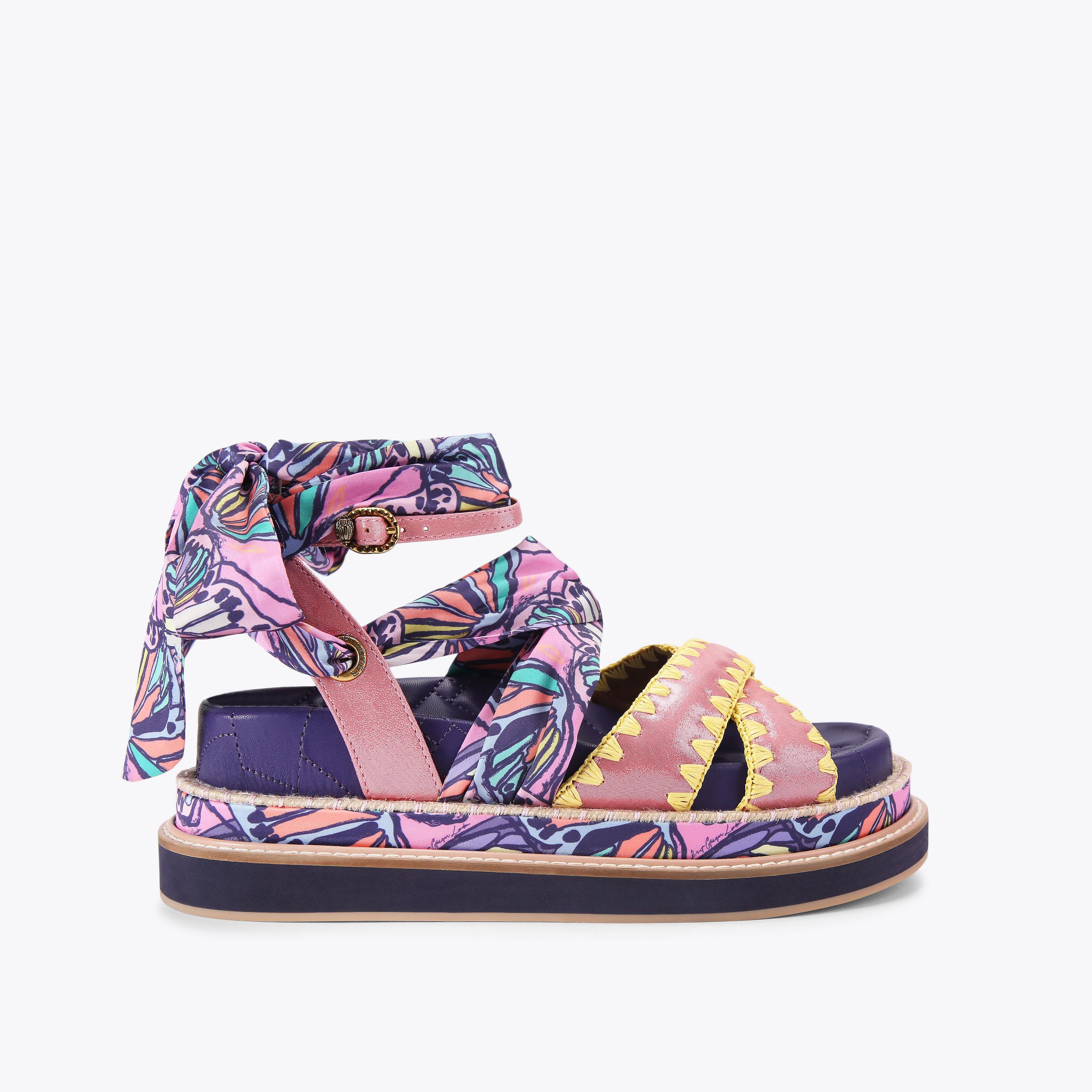 ORSON CROSS SCARF SDL Butterfly Scarf Sandal by Kurt Geiger London