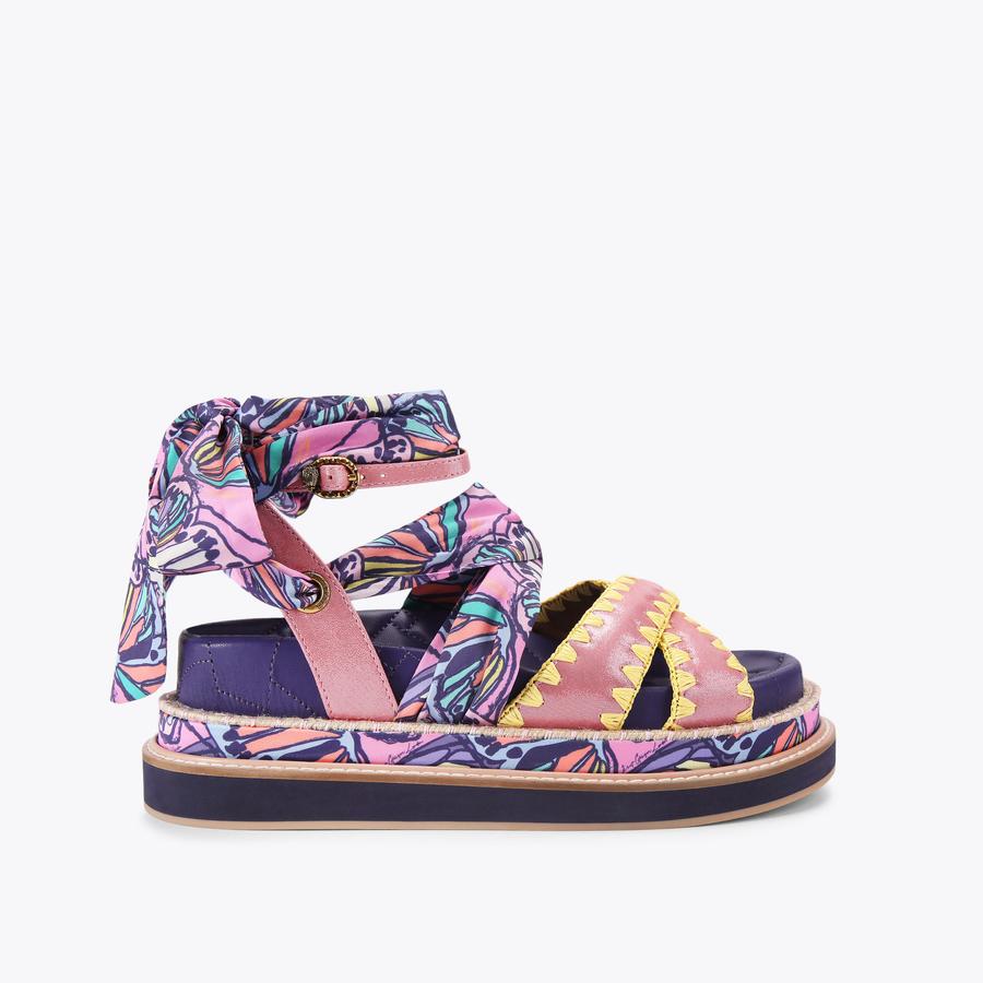 ORSON CROSS SCARF SDL Butterfly Scarf Sandal by Kurt Geiger London