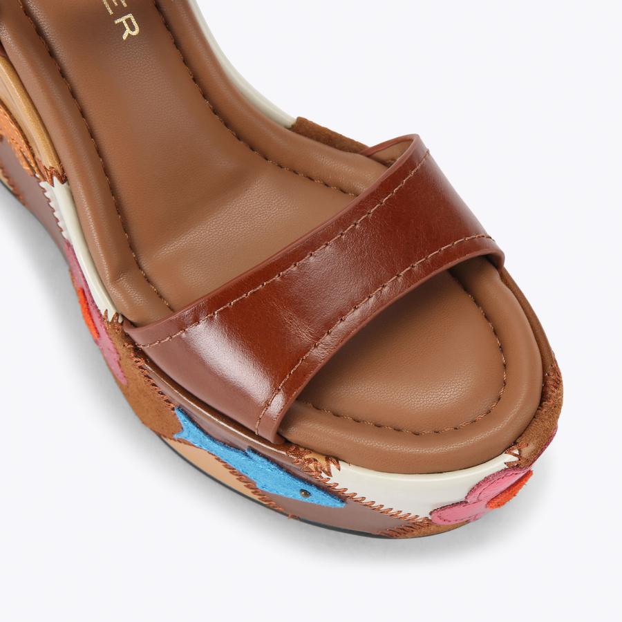 PATCHWORK PLATFORM WEDGE Patchwork Wedge Heel by Kurt Geiger London