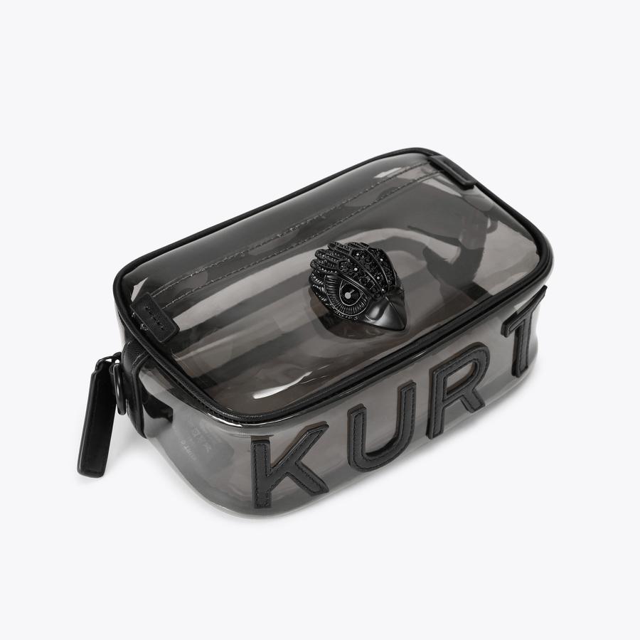 VINYL KENSINGTON S CAMERA Black Stitched Cross Body Bag by Kurt