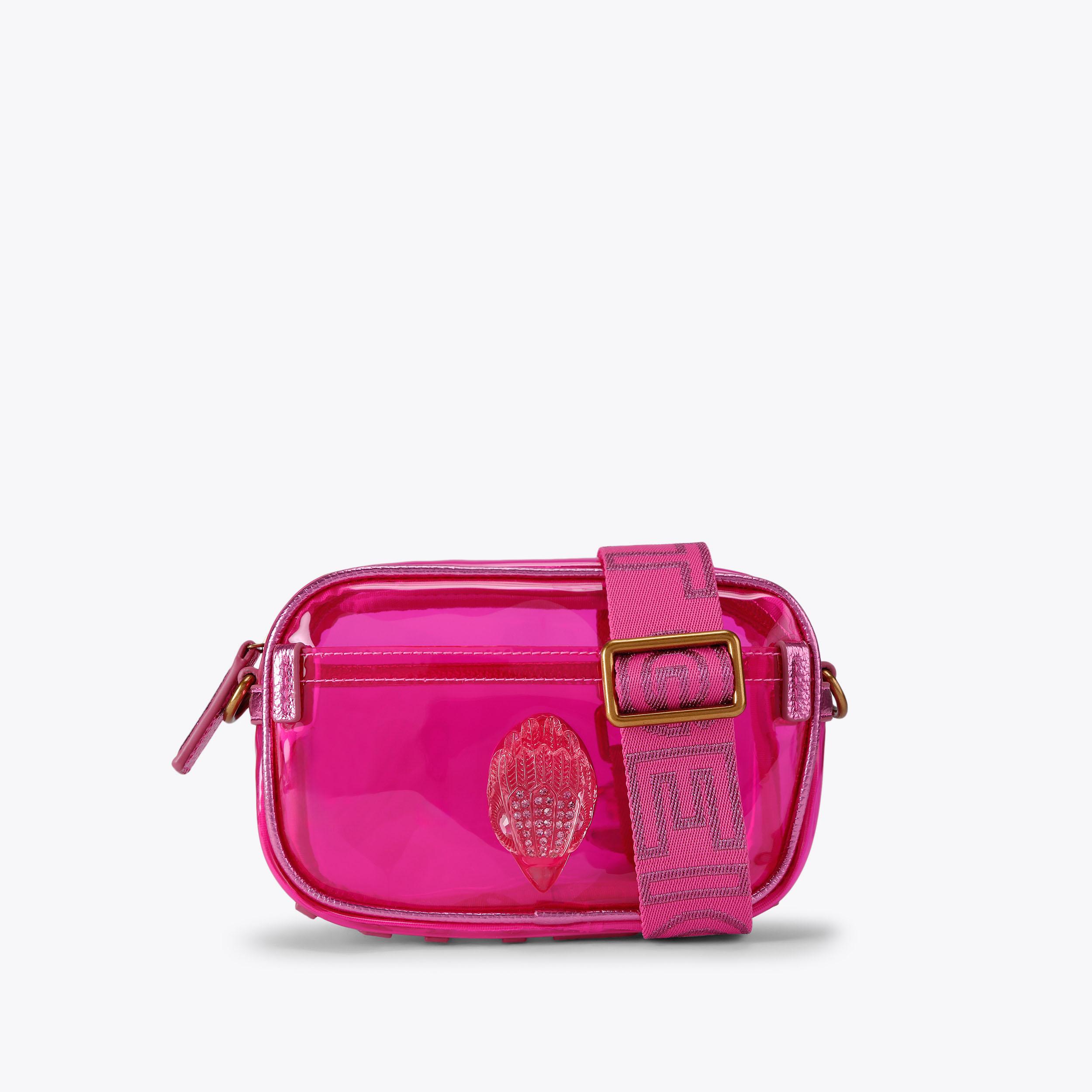 東京ゲゲゲイ ゲゲゲイバッグ ピンク VINYL KENSINGTON S CAMERA Vinyl Pink Transparent Camera Bag by