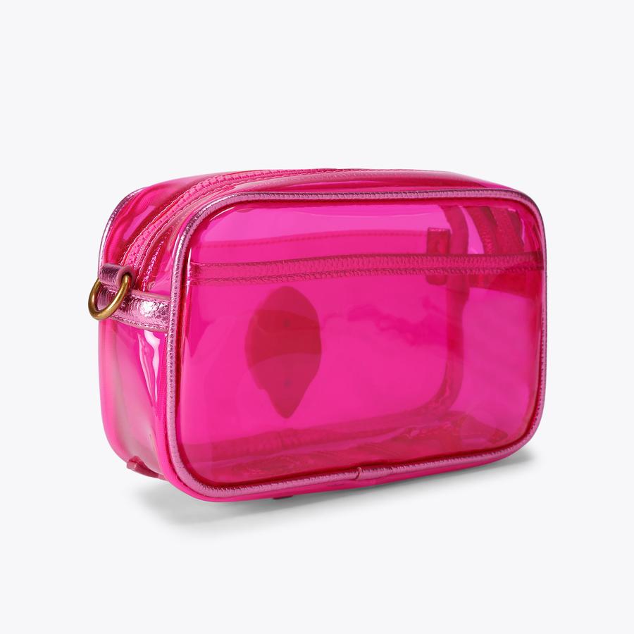 VINYL KENSINGTON S CAMERA Vinyl Pink Transparent Camera Bag by