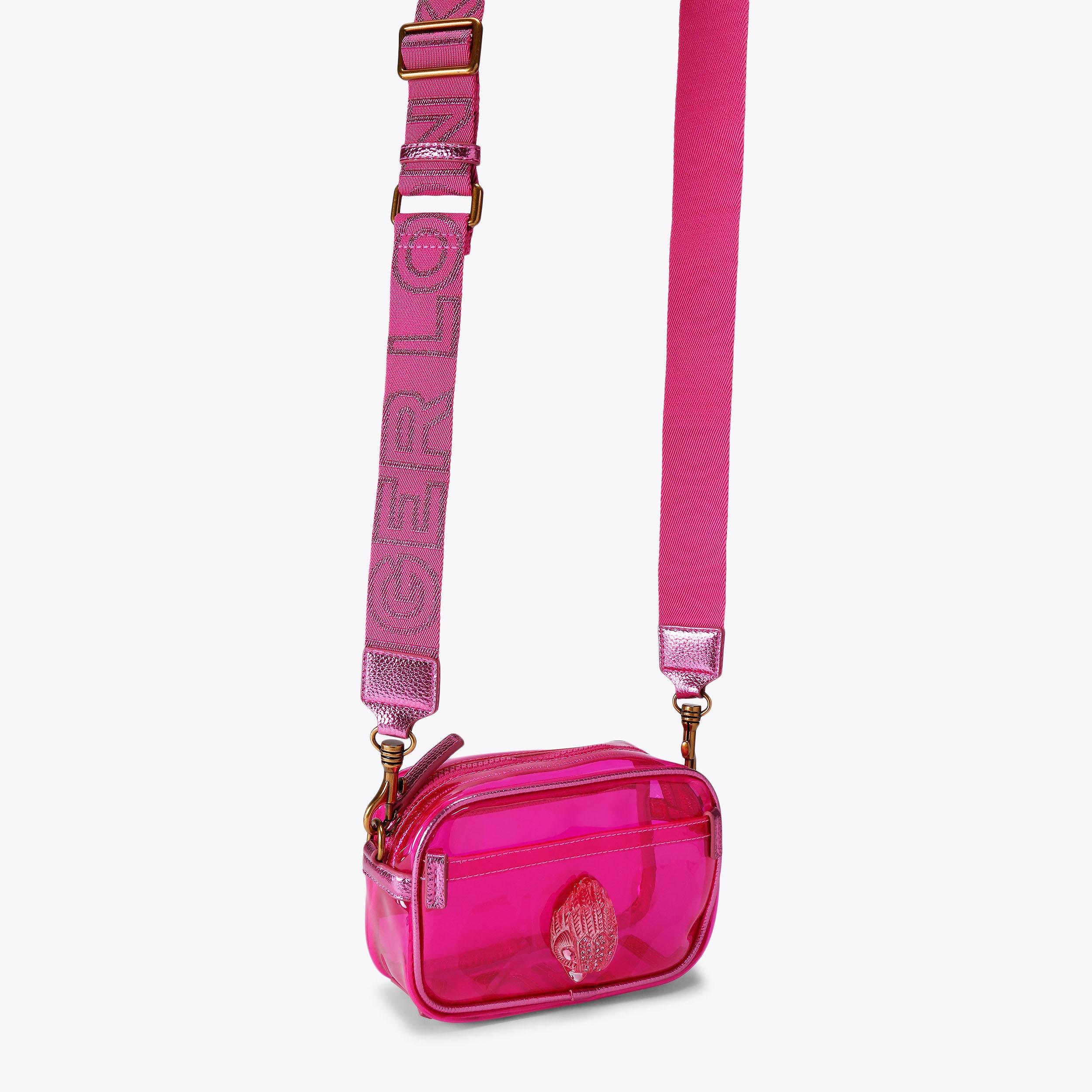 東京ゲゲゲイ ゲゲゲイバッグ ピンク VINYL KENSINGTON S CAMERA Vinyl Pink Transparent Camera Bag by