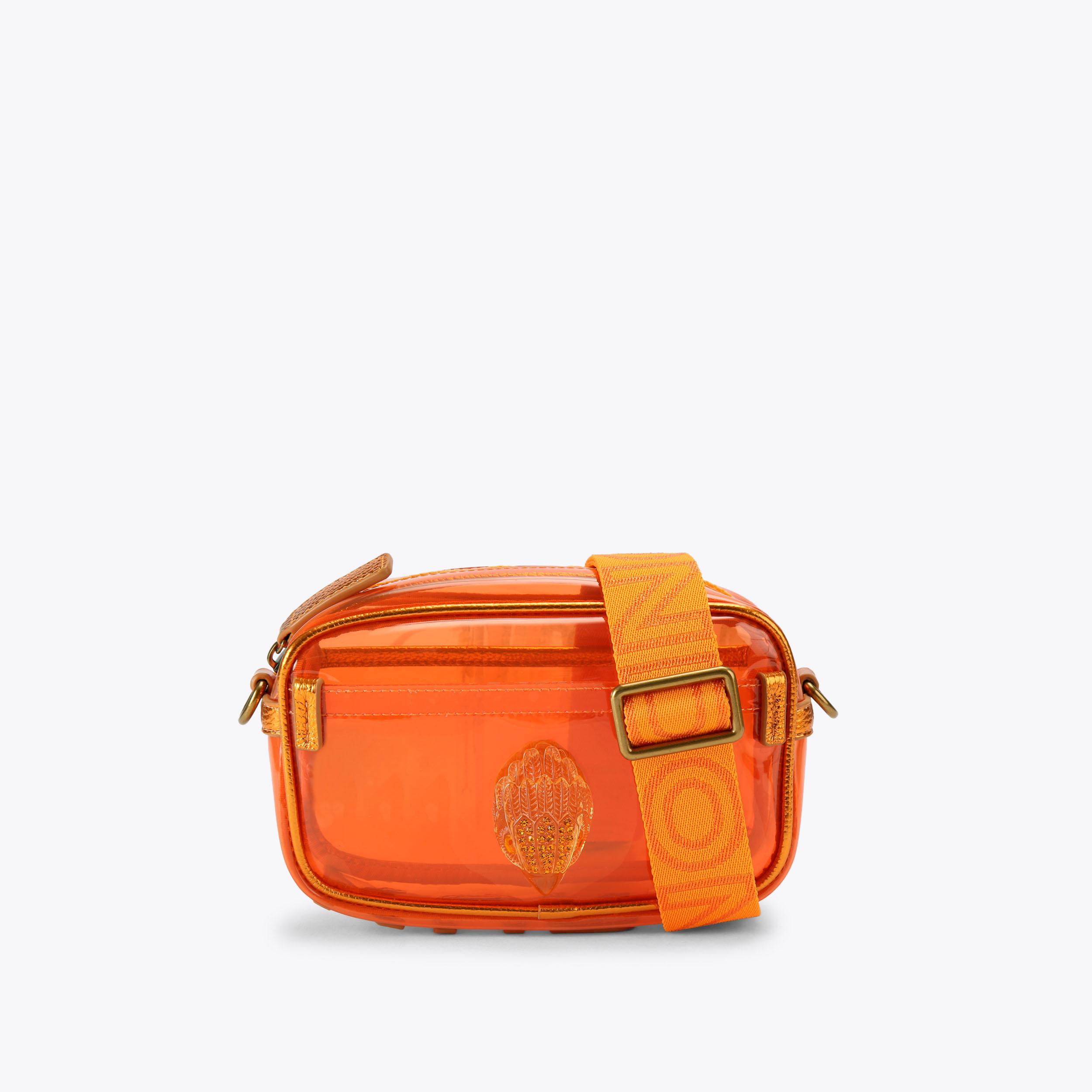 VINYL KENSINGTON S CAMERA Orange Vinyl Camera Bag by Kurt Geiger