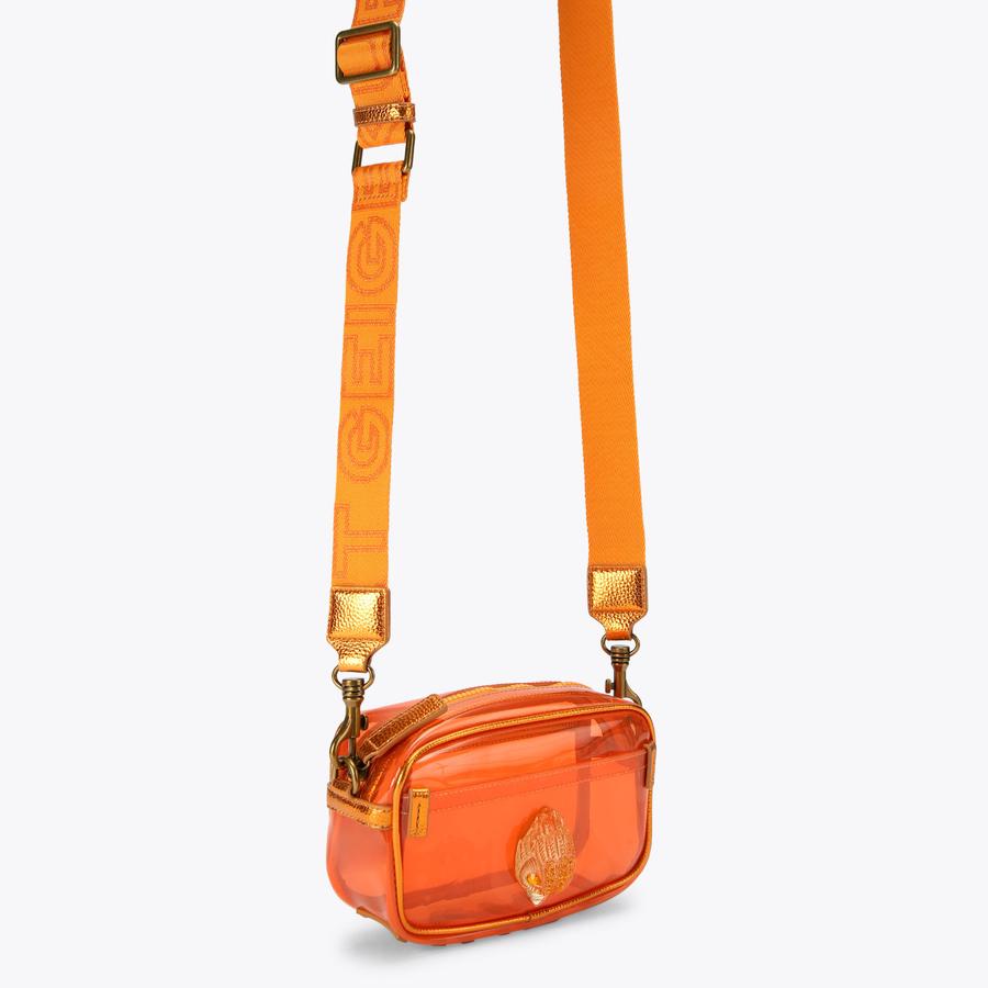 VINYL KENSINGTON S CAMERA Orange Vinyl Camera Bag by Kurt Geiger
