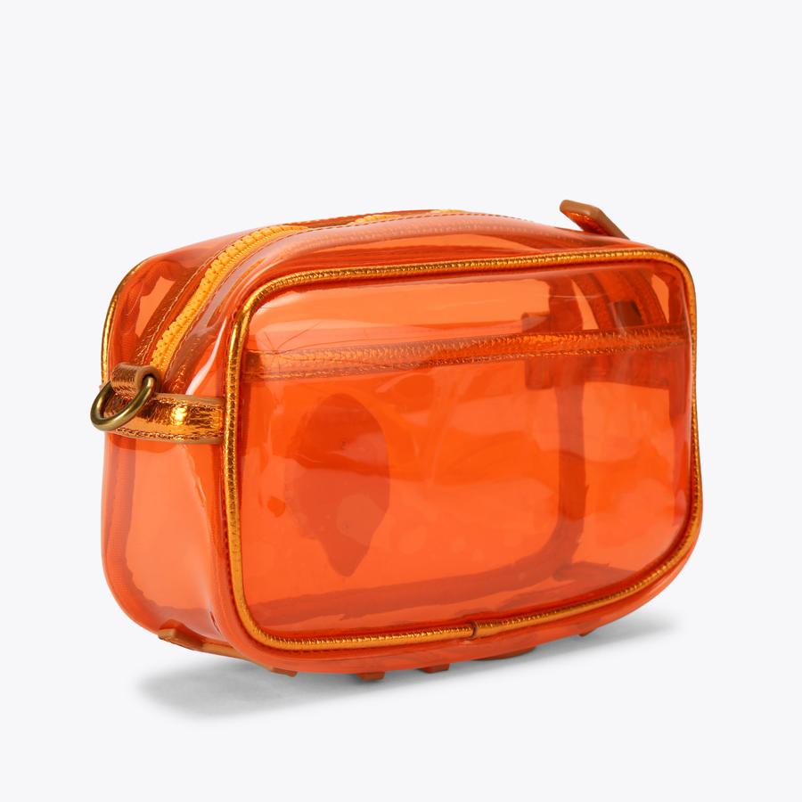 VINYL KENSINGTON S CAMERA Orange Vinyl Camera Bag by Kurt Geiger