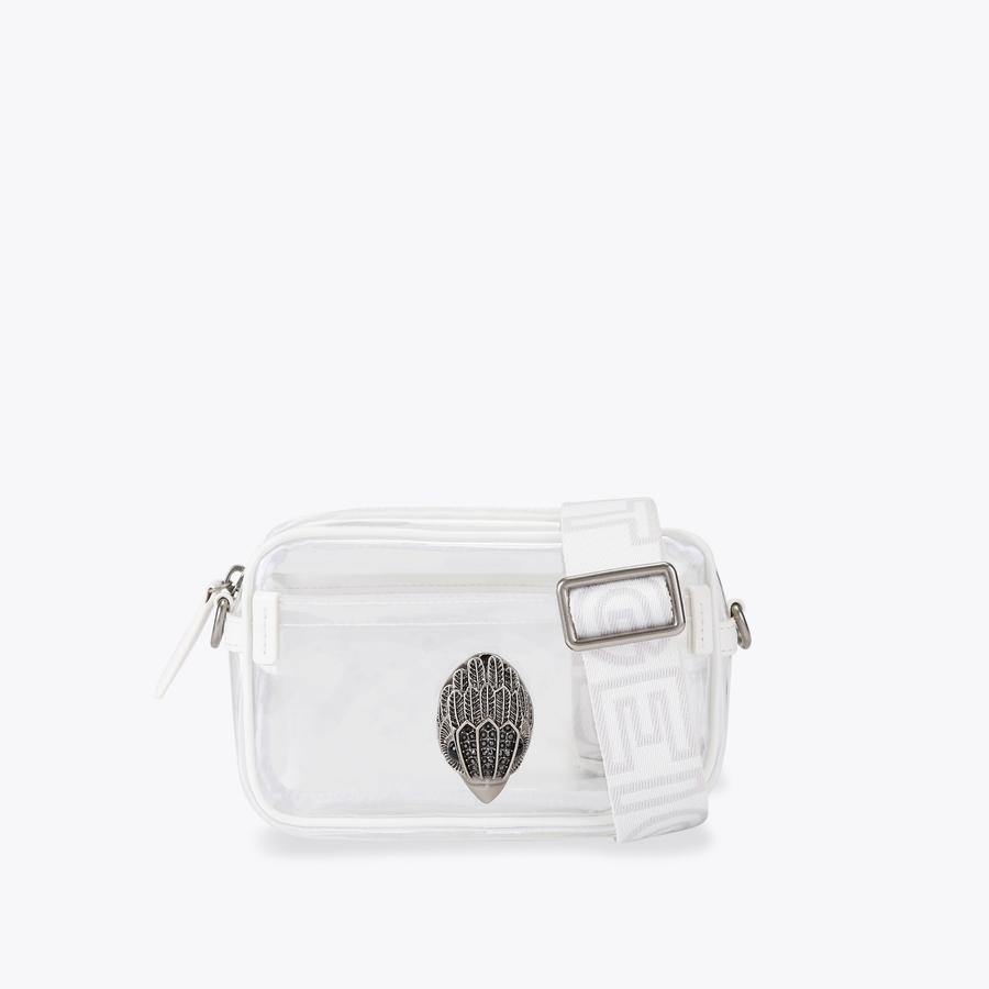VINYL KENSINGTON S CAMERA White Cross Body Bag by Kurt Geiger London