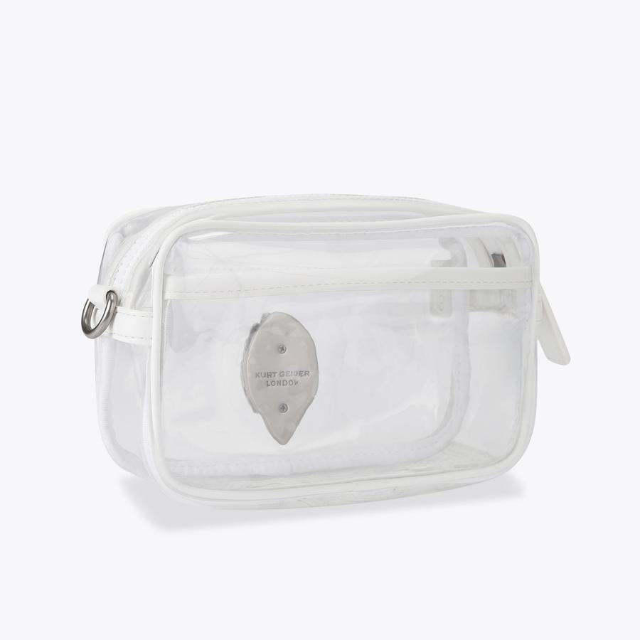 VINYL KENSINGTON S CAMERA White Cross Body Bag by Kurt Geiger London