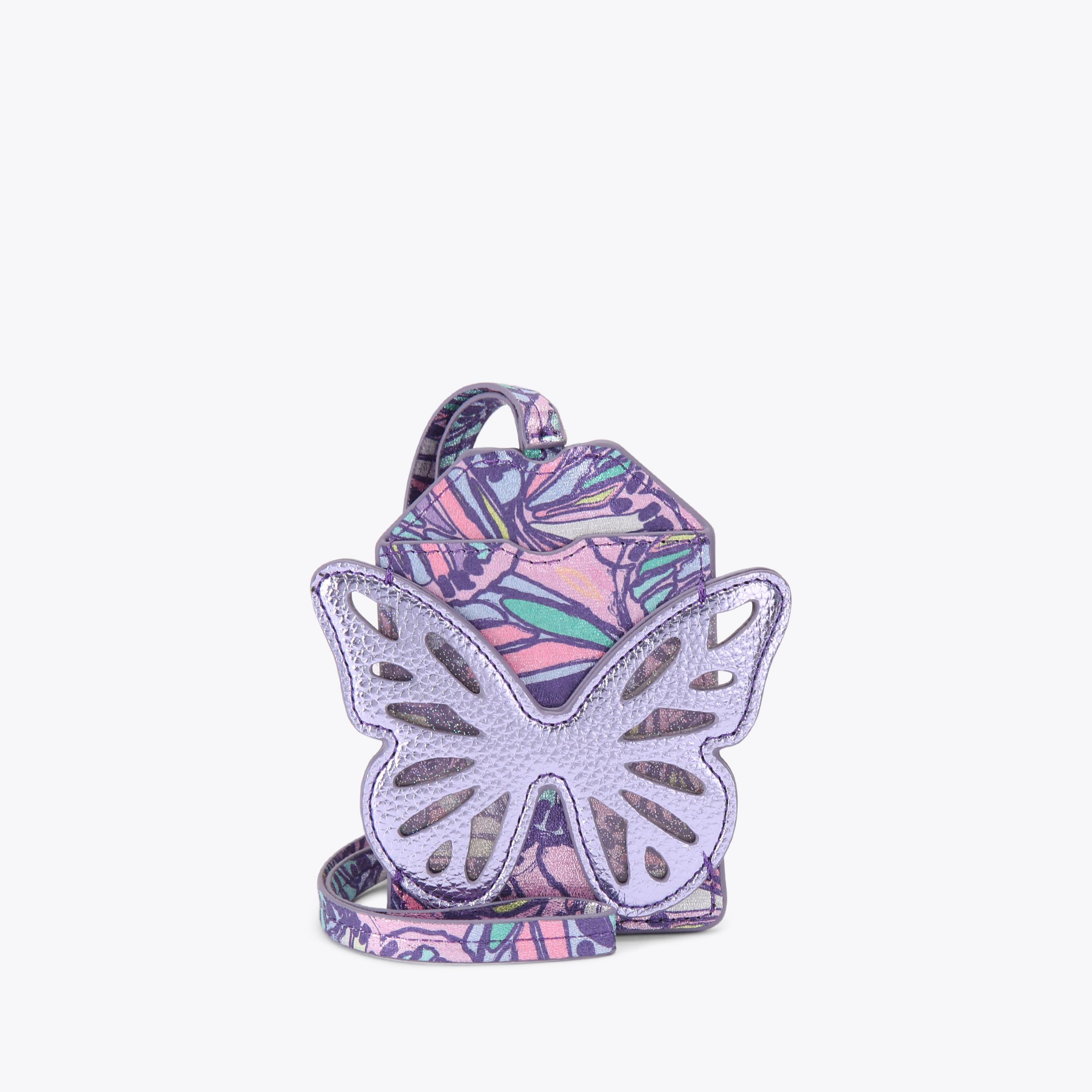 BUTTERFLY LANYARD Lilac Butterfly Luggage Tag by Kurt Geiger London
