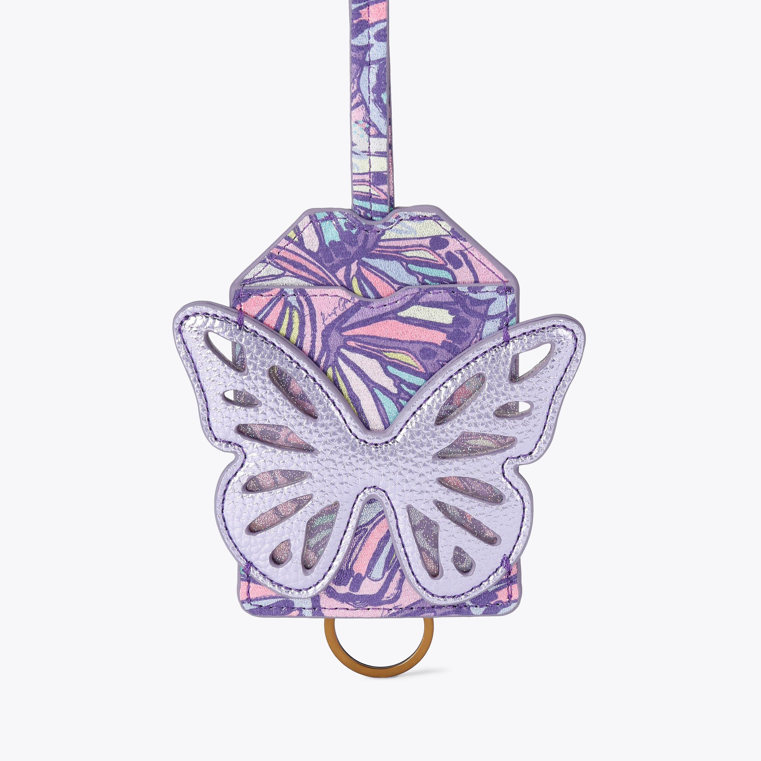 【海外販売】COLLIER CAMPBELL LONDON花柄リボン留めノート butterfly-lanyard-lilac-
