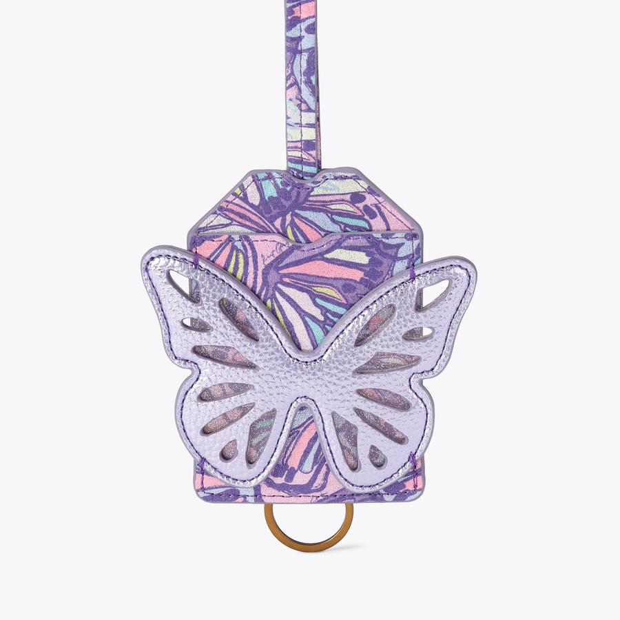 BUTTERFLY LANYARD Lilac Butterfly Luggage Tag by Kurt Geiger London
