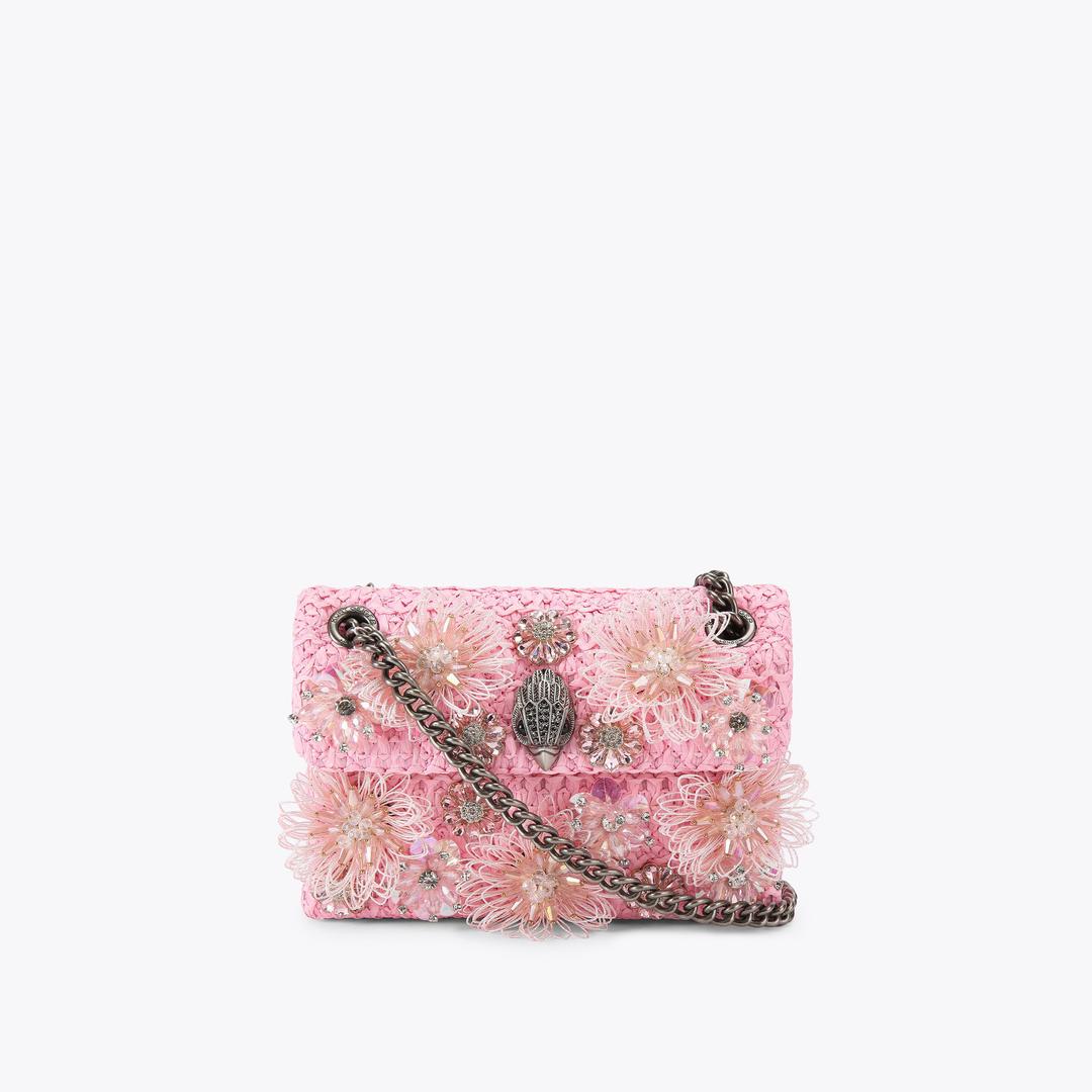 Raffia Mini Kensington Raffia Pink Flower Kensington Bag By Kurt Geiger London · Kurt Geiger London