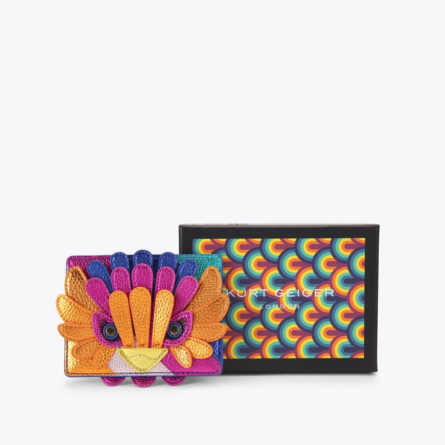 CC HOLDER EAGLE Multi-colour Bird Card Wallet by Kurt Geiger London