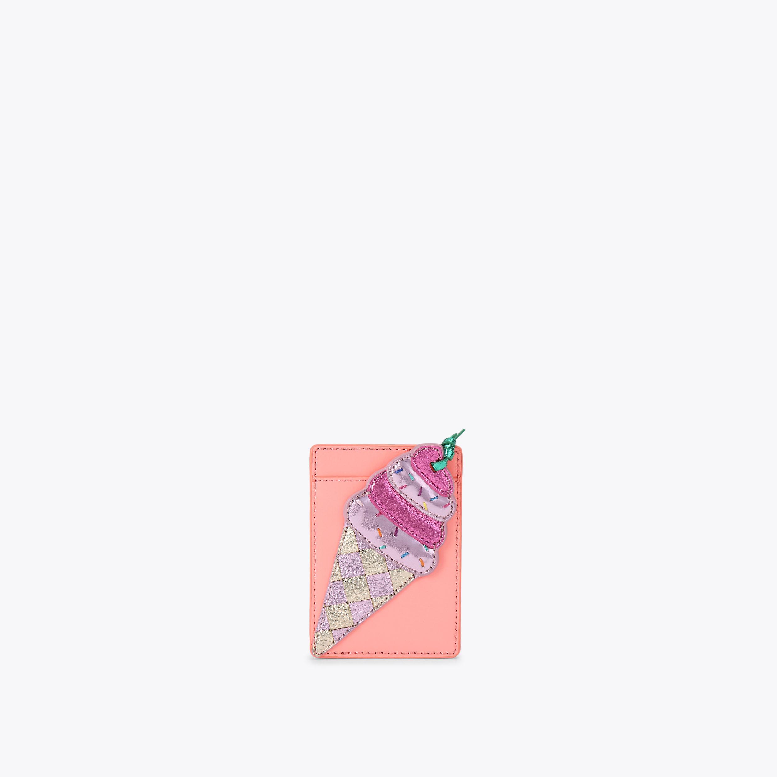 CC HOLDER ICECREAM Pink Ice-Cream Cut Out Card Holder by Kurt