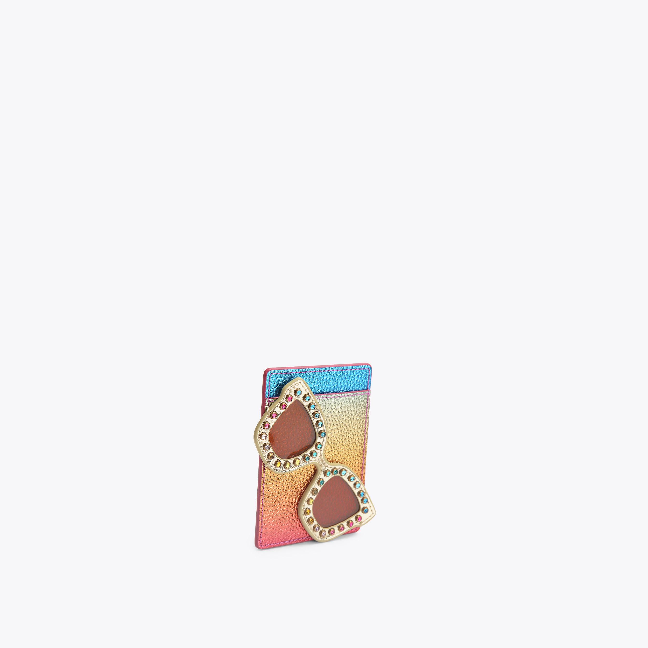 CC HOLDER V SUNGLASSES Ombre Metallic Card Holder by Kurt Geiger