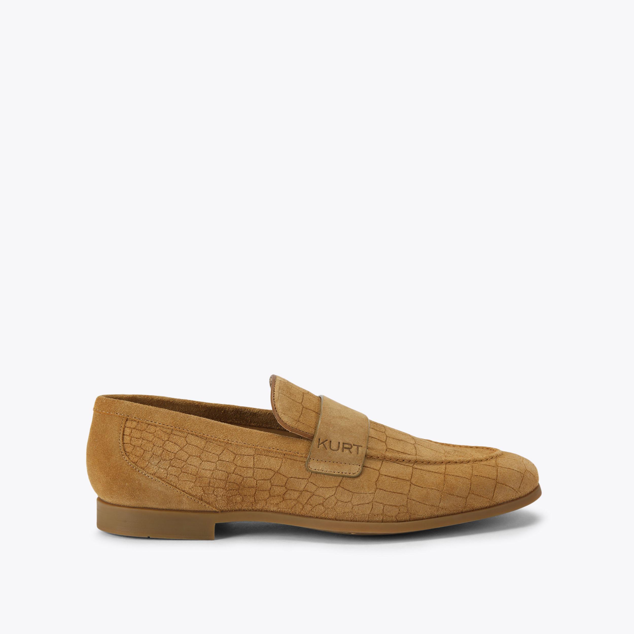 WAVES KEITH CANISIUS SHOEGAZER シューゲイザー WOODFORD MULE Brown Suede Slip On Loafer by Kurt Geiger London