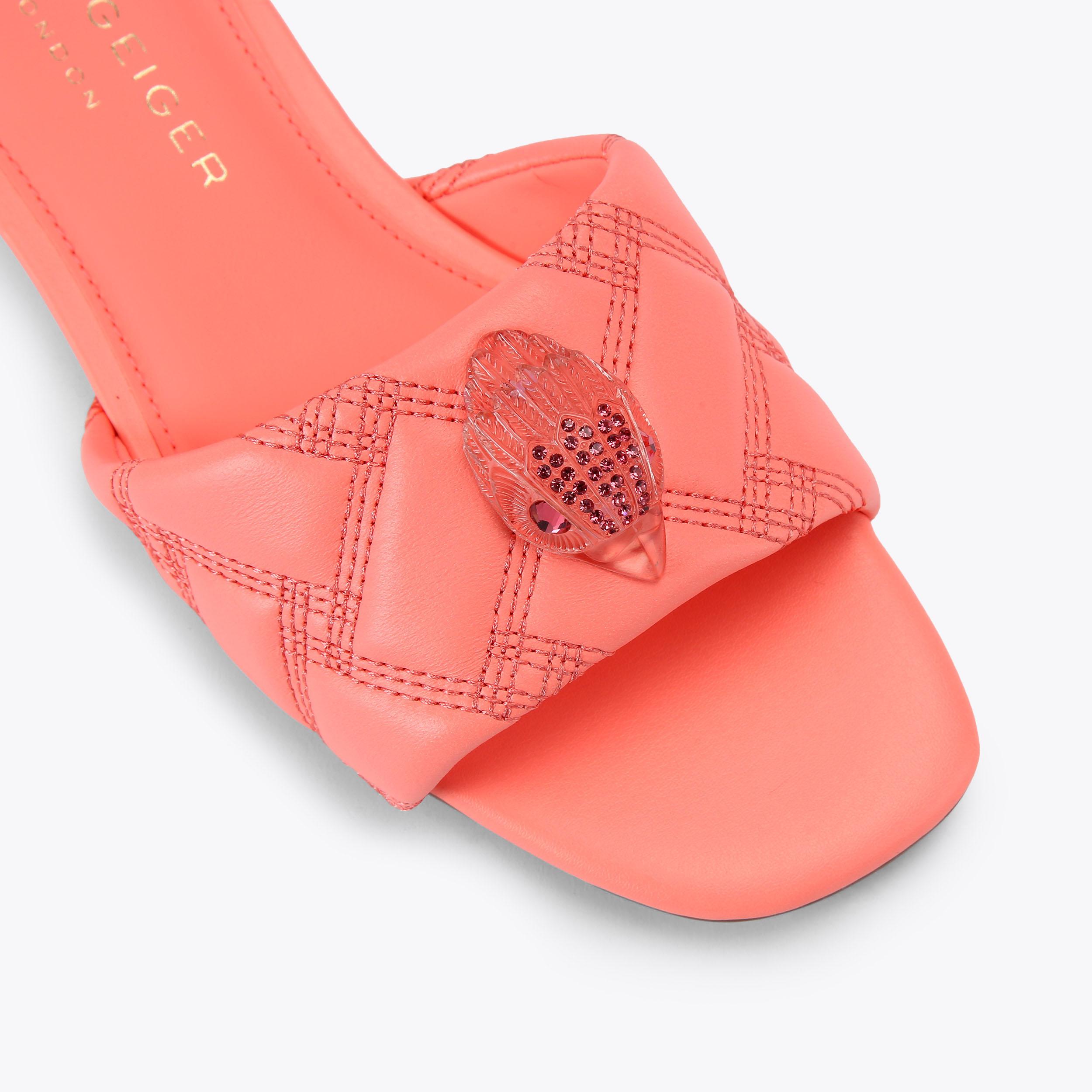 KENSINGTON FLAT SANDAL DR Orange Drench Kensington Flat Sandal by