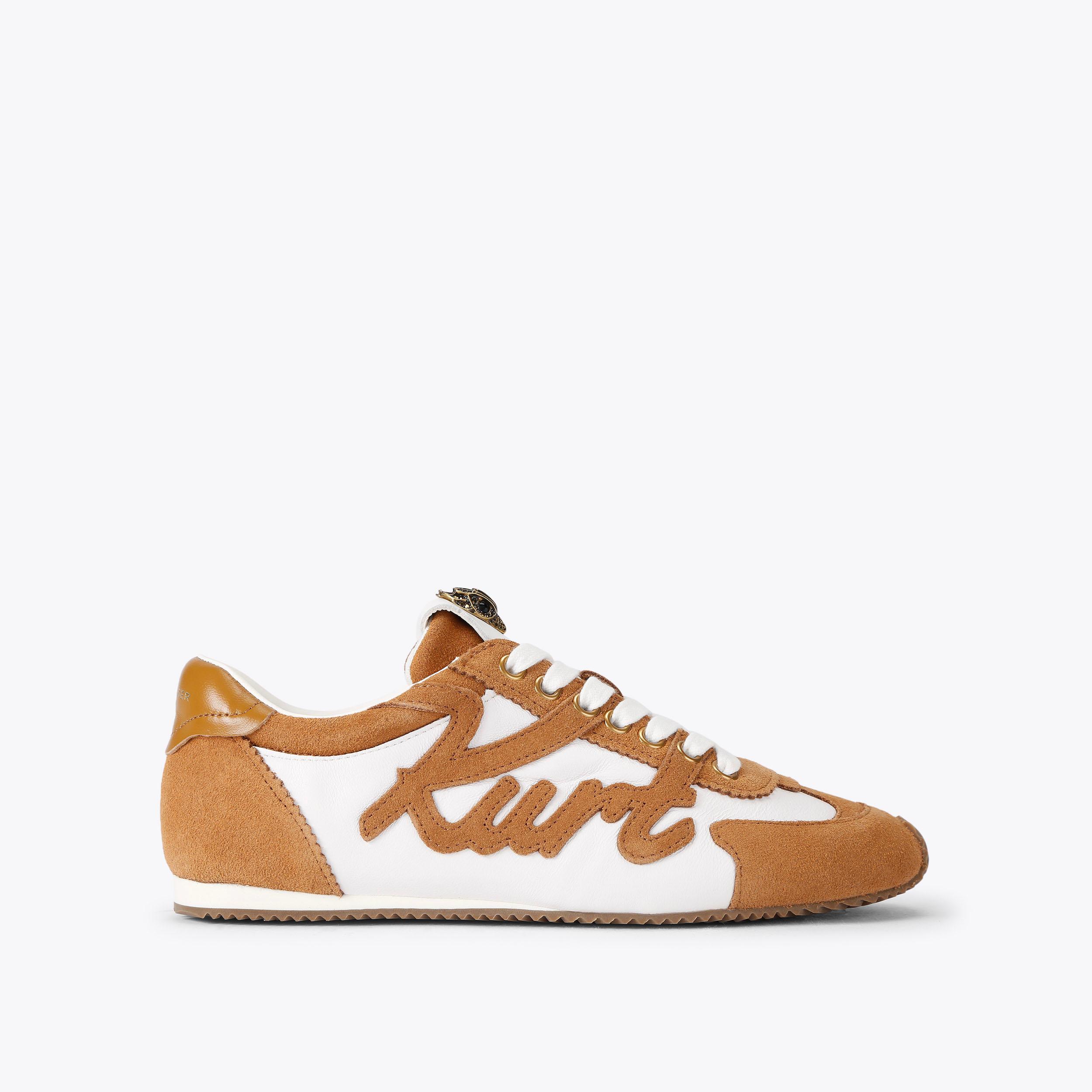 KURT ISLINGTON Brown Suede Lace Up Sneaker by Kurt Geiger London