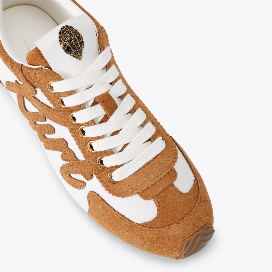 KURT ISLINGTON Brown Suede Lace Up Sneaker by Kurt Geiger London