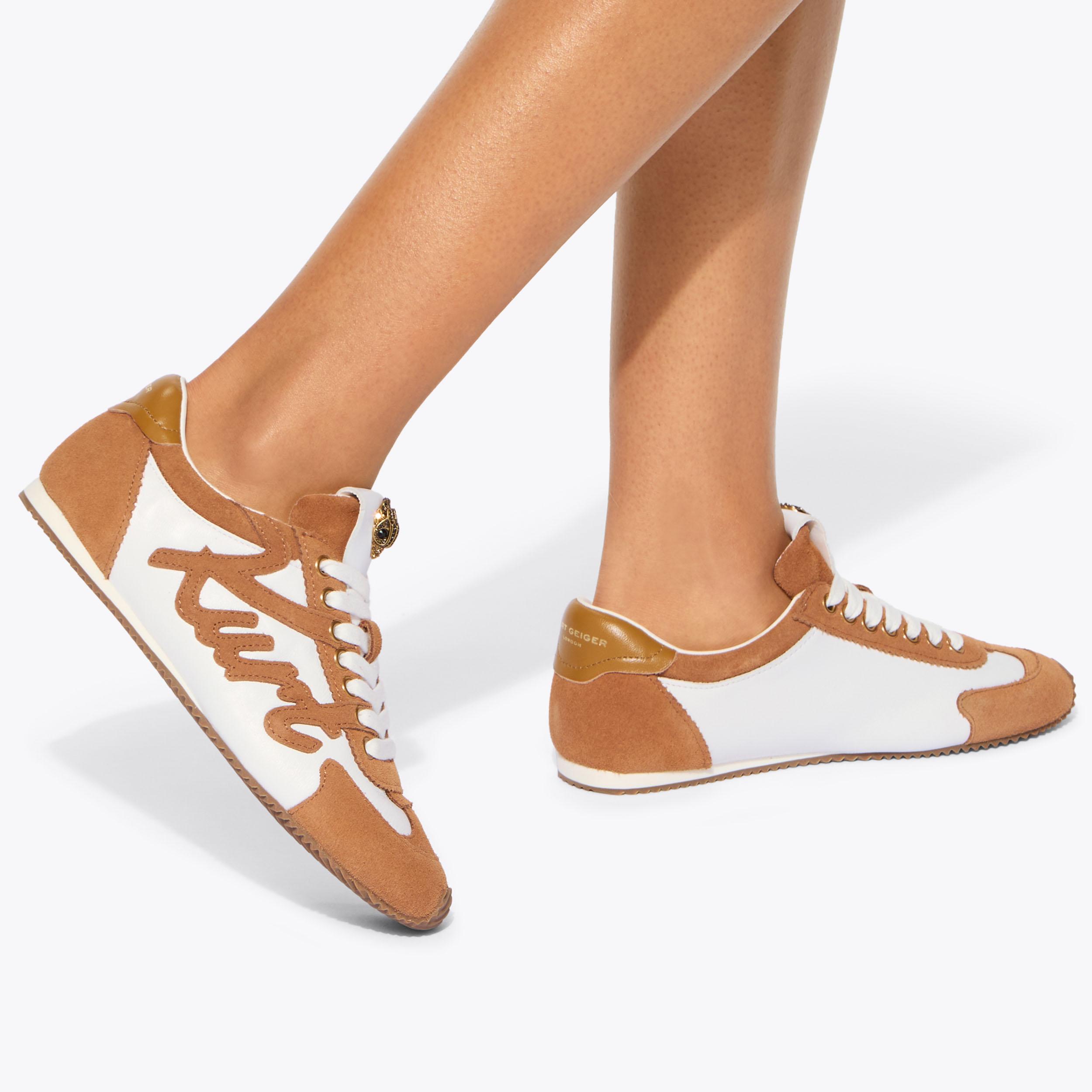 KURT ISLINGTON Brown Suede Lace Up Sneaker by Kurt Geiger London