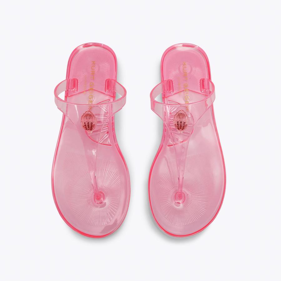 MADDISON T-BAR Pink Toe Post Sandal by Kurt Geiger London