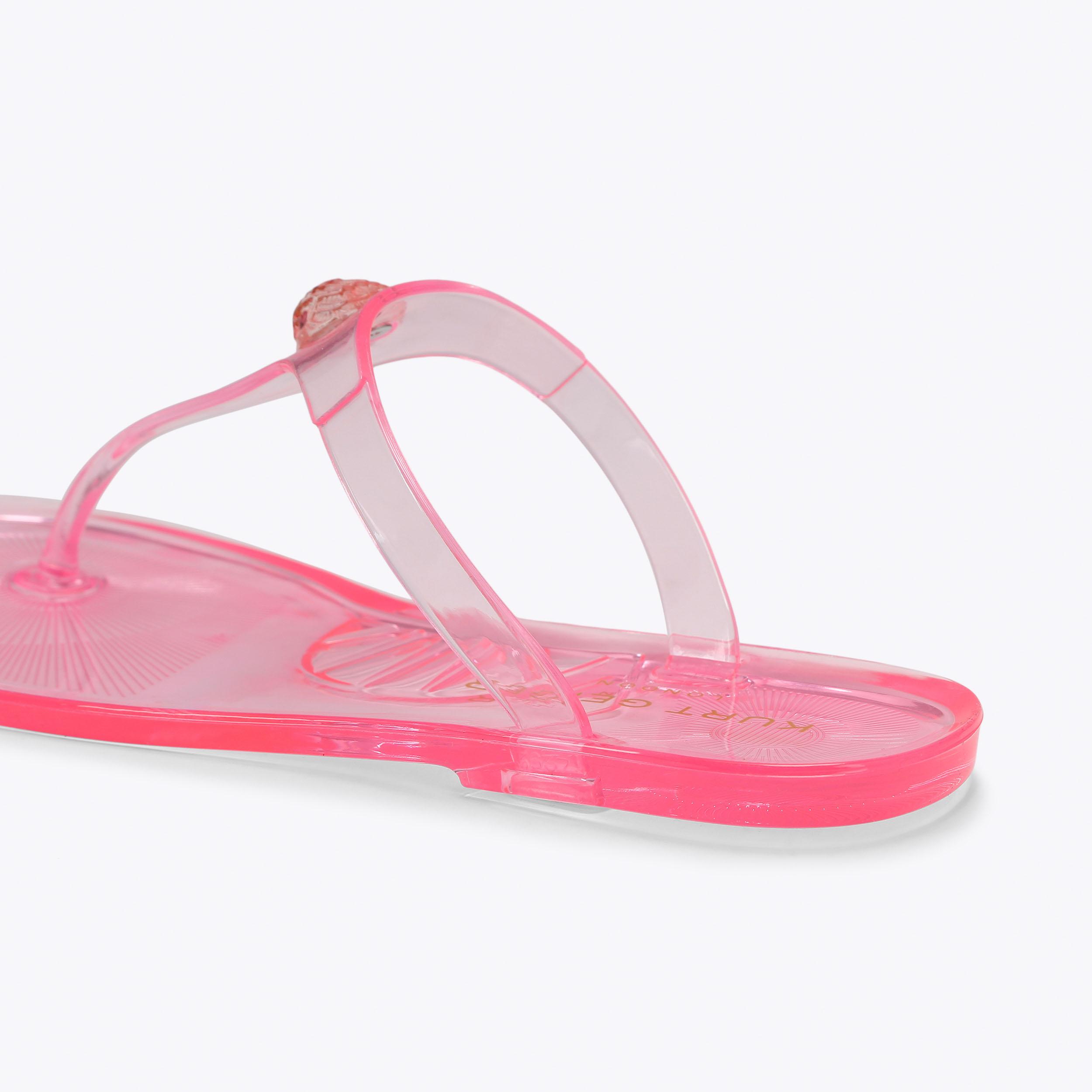 MADDISON T-BAR Pink Toe Post Sandal by Kurt Geiger London