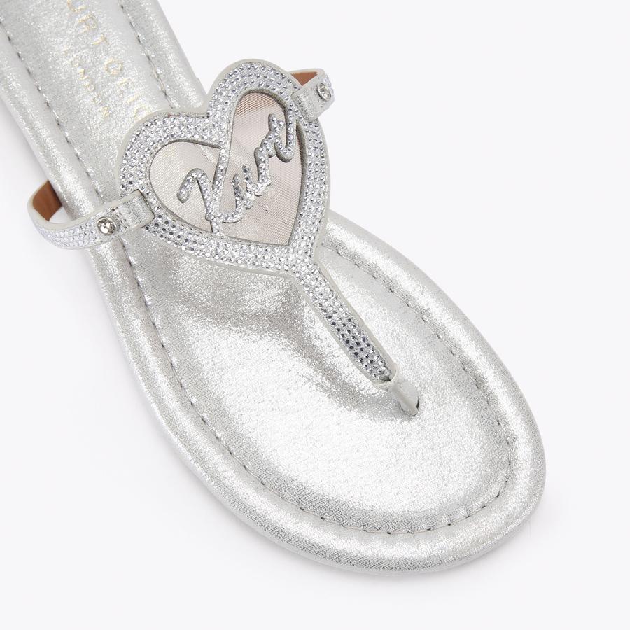 KURT HEART T BAR FLAT Kurt Heart T-Bar Sandal by Kurt Geiger London